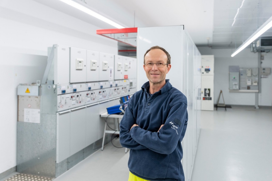 Daniel Bartholdi arbeitet seit 14 Jahren als Betriebstechniker bei den St.Galler Stadtwerken.